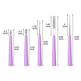 10 Pieces Diamond Tipped Bead Reamer Beading Hole Enlarger Tool for Glass Plastic Metal Wood Beads
