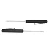 LVOUP Mini Pocket Screwdriver Black Portable Screwdriver Slotted Screw Driver