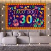 Taco Bout 30 Backdrop 30 Fiesta Mexican Cactus Birthday Banner