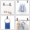 10 Pcs Black Leather Wall Hooks, Leather Curtain Rod Bracket,