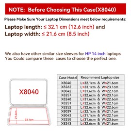 Smatree Hard EVA Protective Sleeve Case Compatible for 14 inch HP OmniBook 3 Next Gen AI 14, for 14 inch HP ProBook 440/445 G10/G9 Notebook PC, for 14inch Pro mt440 G3 Mobile Thin Client Laptop(X8040)