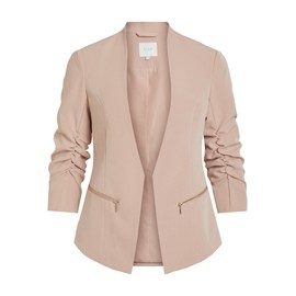 Vila Women’s 3/4-Sleeve Blazer, Misty Rose