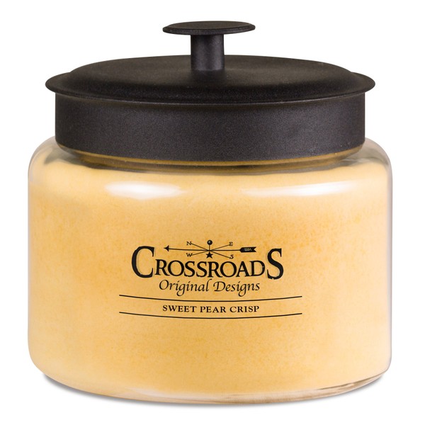Crossroads Sweet Pear Crisp Scented 4-Wick Candle, 64 Ounce