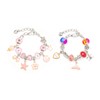 Charm Bracelet Making Kit Basic Bracelets Colored Beads Pendants Jewelry