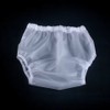 Reusable Waterproof TPU Adult Diaper Cover Pants, Clear/Frosted, S–XXL