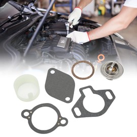 Thermostat with Gasket, Thermostatic Seal, Mercruiser Thermostat, Thermostat Kit 807252Q5 Replacement for Mercruiser with Case 160° 4.3L 5.0L 5.7L 7.4L 8.2L from 1987, Default