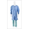 Cardinal Health ISOLATION DIPOSABLE GOWN LAB COAT BLUE SMS KNIT