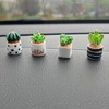 Cute Mini Succulent Resin Car Dashboard Decoration, Mini Plant Car