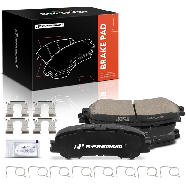 A-Premium Rear Ceramic Disc Brake Pads Set Compatible with Select