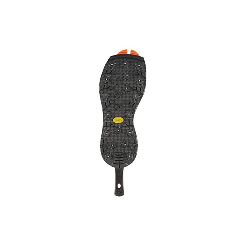 Korkers OmniTrax v3.0 Studded Vibram Idrogrip Accessory Sole, Black/Yellow, 14
