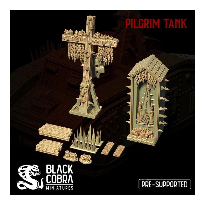 Trench Crusade Terrain - Pilgrim Tank B (cannon variant)
