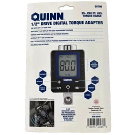 QUINN Heavy Duty Professional 1/2" DRIVE DIGITAL TORQUE ADAPTER 25-250 FT. LBS.