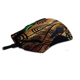 MightySkins Skin Compatible with Razer Deathadder Elite - Wooden Floral | Protective, Durable, and Unique Vinyl Decal wrap Cover | Easy to Apply, Remove, and Change Styles | Made in The USA