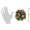 The Bridge Collection 6" Leafy Pinecone with Berries Ball Ornament