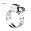 Hose Clamp,10PcS 8-25mm Adjustable Range Stainless Steel Fuel Line Pipe