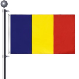 3x5 Ft (90 X 150cm) Romanian Flag Large Flag of Romania with 2 Brass Grommets Romania National Flag For Party Festival Procession Celebration Sport Activities Garden Home Indoor Outdoor Decoration