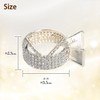 Herbeluemily Hair Claw Clip Rhinestone Bijou Ponytail Clip Ponytail Holder