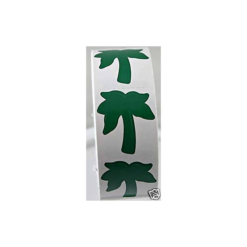 Body Stickers Palm Tree 50 Count (Not on a Roll)