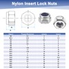 M METERXITY 200-Pack Nylon Insert Hex Lock Nuts, M2 x