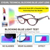 EYEURL 3-Pack Cat Eye Reading Glasses for Women Blue Light
