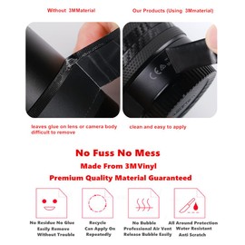 Camera Lens Sticker Coat Wrap 100 500 Protective Wrap Film Protector Decal Skin for Canon RF 100-500mm F4.5-7.1 L is USM (Field Camouflage)