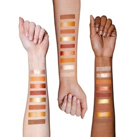 The Crème Shop | LINE FRIENDS - BROWN’S WARM & TOASTY Eyeshadow Palette | 9 Golden Multi-Finish Shades