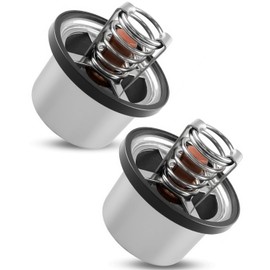 2 Pcs 160° DEG Thermostat Fit for Detroit Diesel S60 S50 Engine, Replace 23503827 023503827 681848 681829
