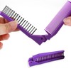 Portable Foldable Double-Sided Hair Comb Hair Comb 3ea
