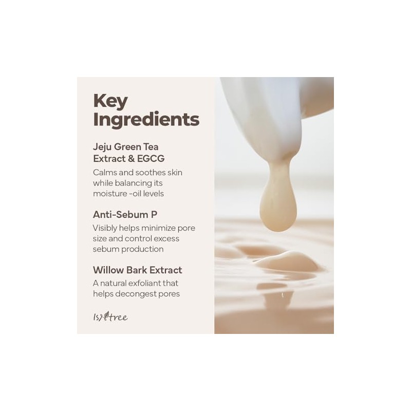 ISNTREE Emulsión Facial Green Tea Fresh Emulsion - Coreana con