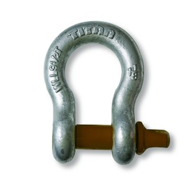 Titan 10319057, Bow Type Anchor Shackle 7/8-Inch Hot Dip Galvanized with Screw Pin, 37408 Ton WLL