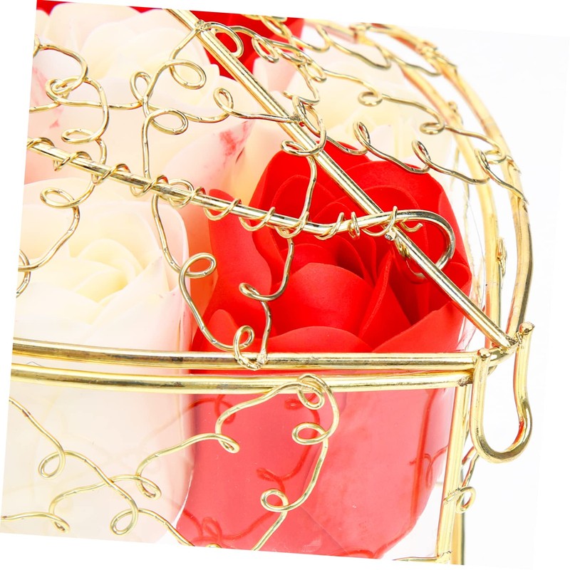 ABOOFAN Floral Scented Soap Flower Rose Soap Box for Valentine's