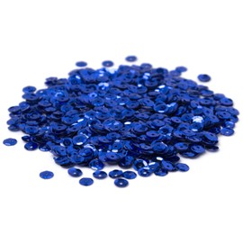Cousin DIY Blue 5mm Cupped Sequins, 800pc