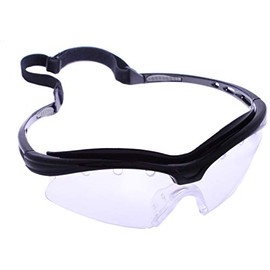 Python M3 Racquetball/Squash/Pickleball Eyewear (Eyeguard) (Black and Clear Frame) (Clear)