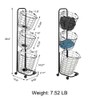 Farios 3 Tier Rolling Laundry Hamper with 3 Removable Wire