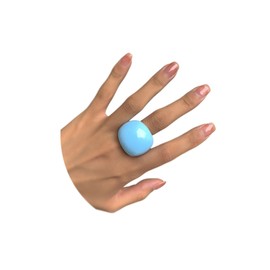 Multicolor Resin Chunky Rings for Women,Acrylic Resin Rings Exaggerated Knuckle Finger Rings Vintage Simple Charm Geometric Rings Jewelry Gifts for Teen Girls (blue)