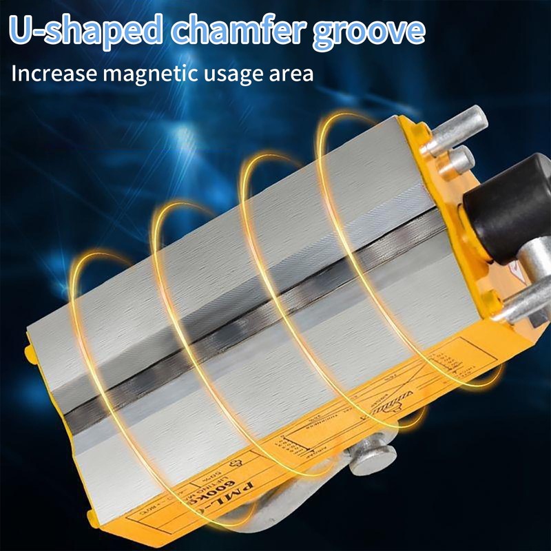 Permanent Magnetic Lifter, 440 lb/200kg Pulling Capacity, Strong Neodymium Magnets