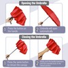 Mr. Pen- Windproof Travel Umbrella, Fiery Red, Automatic Umbrellas for