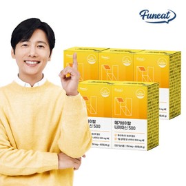 Mega Vital High-Concentration Niacin Vitality Vitamin B 500mg 5 Boxes (10-Month Supply) / High-Purity 99.9% Niacinamide / 메가 바이탈 고함량 나이아신 활력 비타민B 500mg 5박스 (10개월분)  고순도 99.9% 나이아신아미드