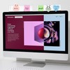 2pc 8" Laptop Notebook Memo Board Sticky Note Holder for