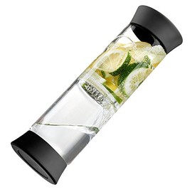 Glass Flip Infuser Carafe Finish: Black