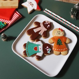 PME CH24CDK006 Christmas Cookie Decorating Kit, Dress-up Gingerbreadman, Plastic