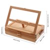 Wood Storage Box Easel, Artist Tabletop Sketchbox Easel with 3