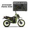 Kit De Stickers Reflejantes Rin Dm200 Más Regalo