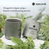 Snow Peak MG053 Titanium Double Mug, 15.2 fl oz (450