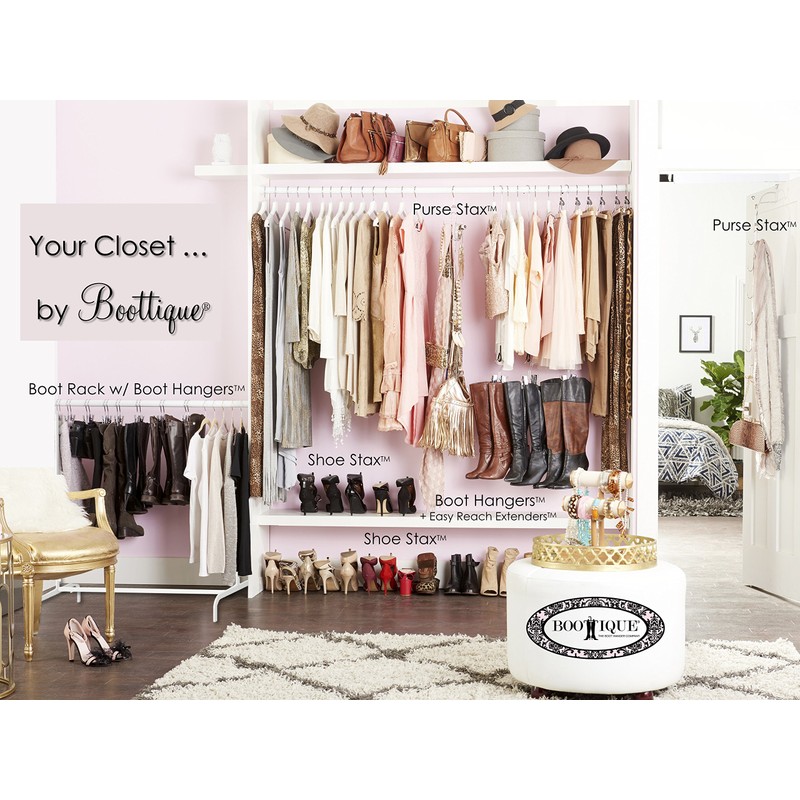 The Boot Hanger - Shoe Storage Space Saver (Set of