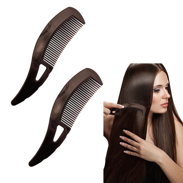 LUMOOM 2 Stück Schuppenkamm, Läusekamm Hohler Zahnkopf Energie-Massage Haarkamm, Entfernung