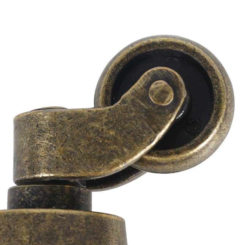 MACHSWON Polished Antique Cup Type Casters Solid Brass High Load