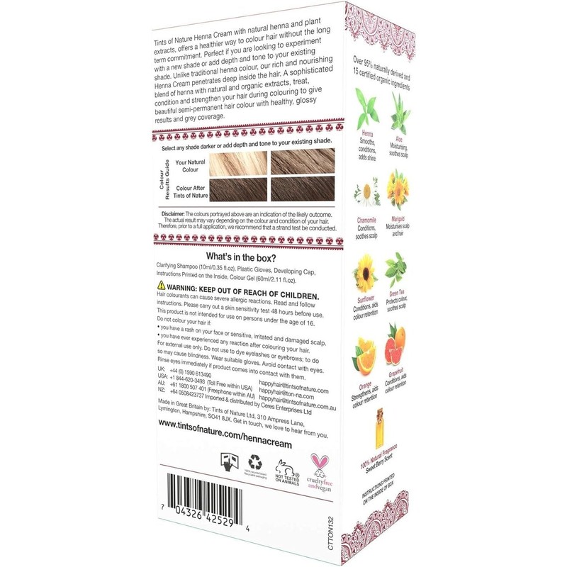 Tints of Nature Henna Cream (Semi-Permanent Hair Colour) Golden Brown