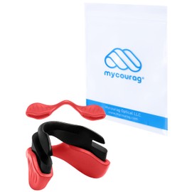 MYCOURAG - Piezas de goma de repuesto para nariz compatibles con gafas de sol Oakley EVZero Series, color rojo
