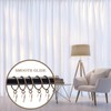 Curtain Rings with Hooks Rustproof Metal Drapery Rings with Eyelets